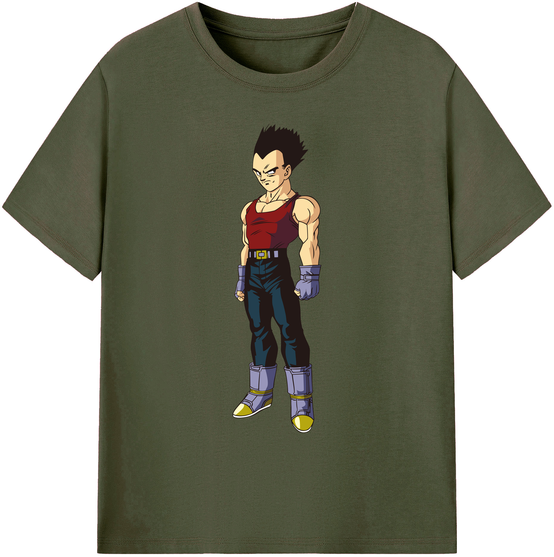 （画像用） ドラゴンボール ベジータ四世（Bejīta Yonsei）DRAGON BALL Vegeta IV 綿100％ メンズ半袖Tシャツ｜肌触りやわらか＆通気性